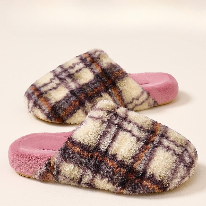 Thickened Shoes with Fleece, Fashionable and Comfortable for Home Wear, Couple Cotton Slippers