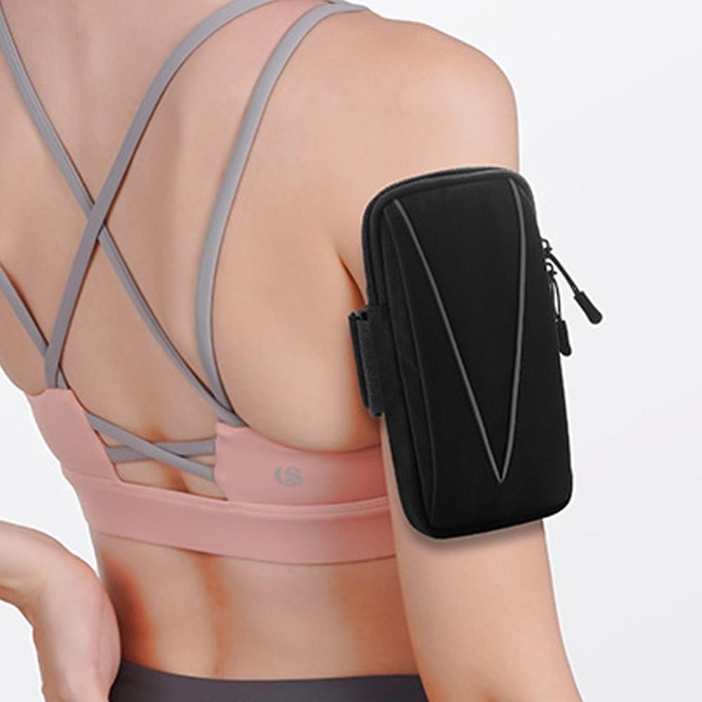 

Waterproof Running Phone Shoulder Bag Shoulder Belt Sports Phone Bag Running Accessory black style 1