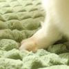 Four Seasons Dog Mat Super Warm Pet Nest Large Dog Sleeping Pad Washable Dog House Pet Supplies Pet Beds Removable Green