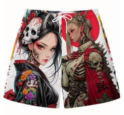 3D printed beach pants, style Hawaiian beach pants, new summer 2025 shorts S