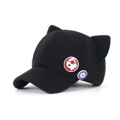 Katzenohr-Polarfleece-Mütze mit Schirmmütze, Baseballkappe