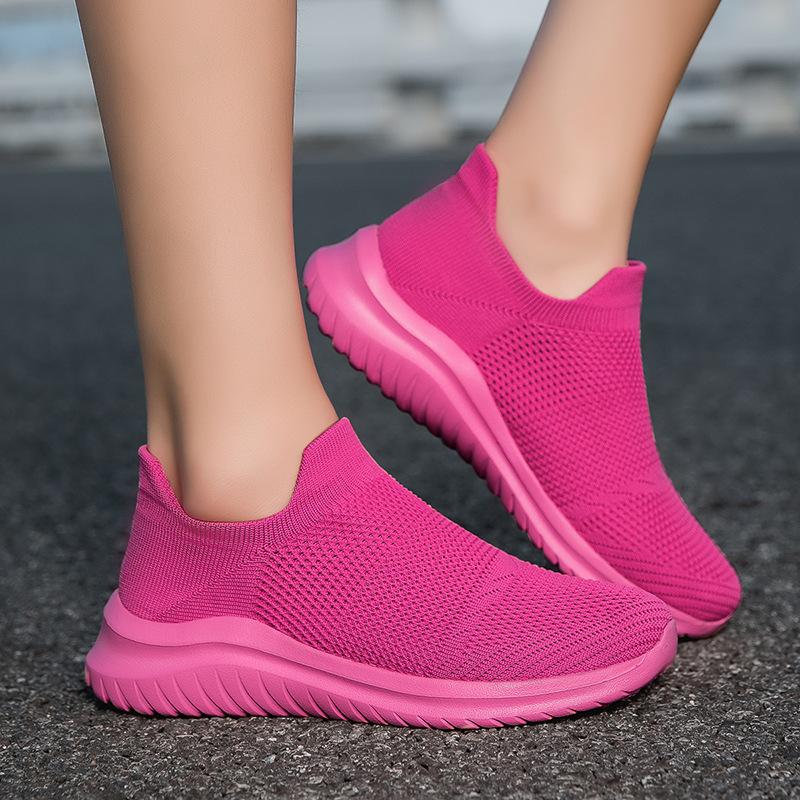 Velké velikosti nové sportovní a volnočasové ponožky a boty pár líní tkané boty