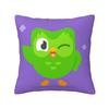 Duolingo Owl Duo Square Pillowcase Pillow Cover Cushion Decor Comfort Throw Pillow for Home Living Room
