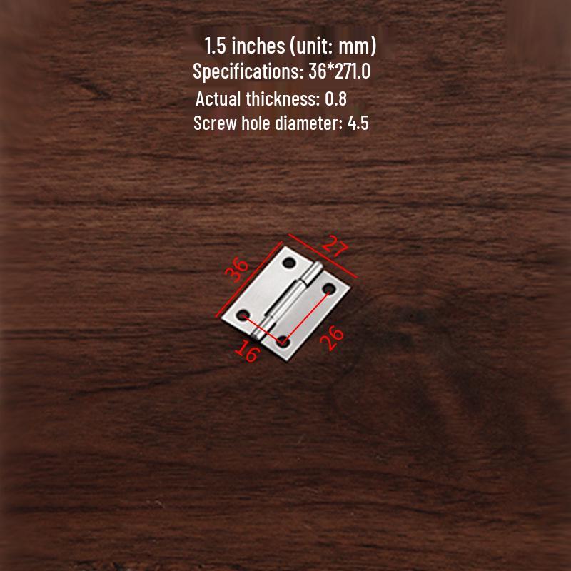 Mini-Scharniere aus Edelstahl für Koffer, Geschenkboxen, Holztüren und Schränke
