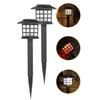 Solar Mini House Light With Waterproof Led For Garden Lawn Decor