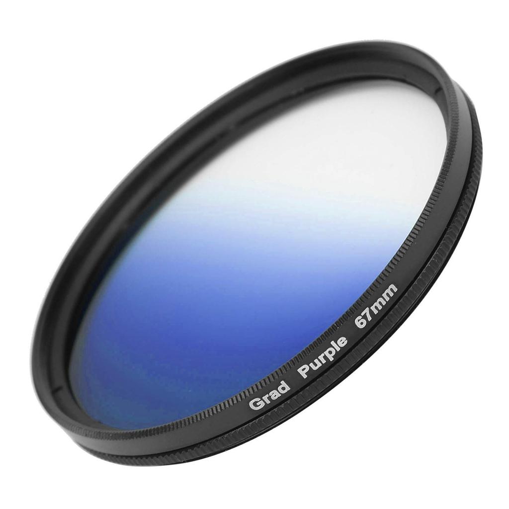 67mm Gradient Color Filter for and Fuji Camera SLR Lens Gradient Gradient Color Lens Filter Canon, Nikon, Olympus, Lenses, Filter, (Blue)