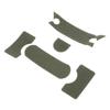 5 Stück Klettverschluss für Helm Universal DIY Verdicken Grün Helm Klettverschluss Set für MICH