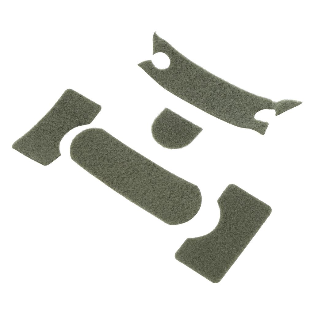 5 Stück Klettverschluss für Helm Universal DIY Verdicken Grün Helm Klettverschluss Set für MICH