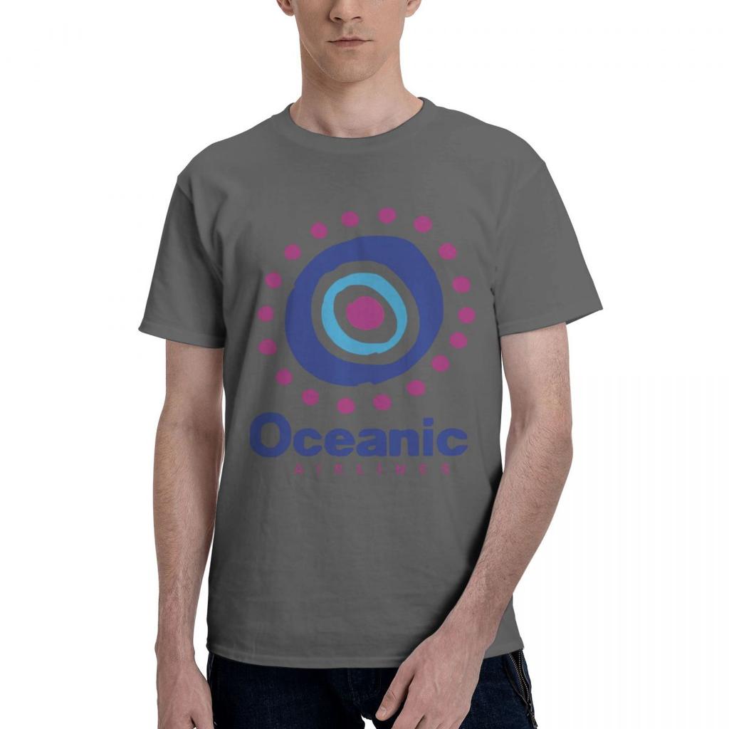 Oceanic Airlines 100 Cotton Casual Breathable Confortable TShirt Mens Clothing Deals Funny Shirt