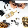 Watch Repair Tool Solid Copper Table Vise Clamp for Secure Watch Wheel Holder Watch Repairing Maintenance