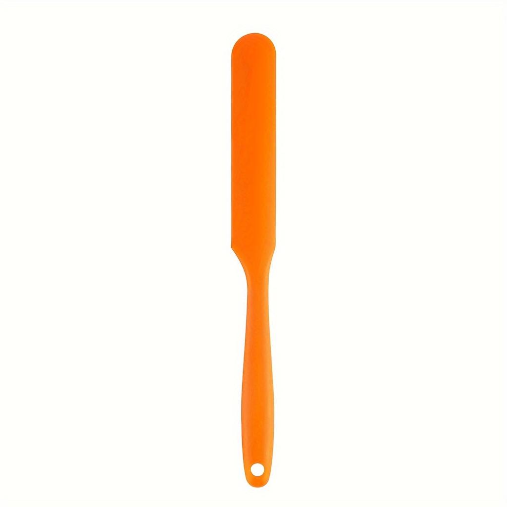 1pc Food Grade Silicone Cream Scraper Household All-in-one Long Cake Spatula Heat-resistant Kitchen Baking Tool