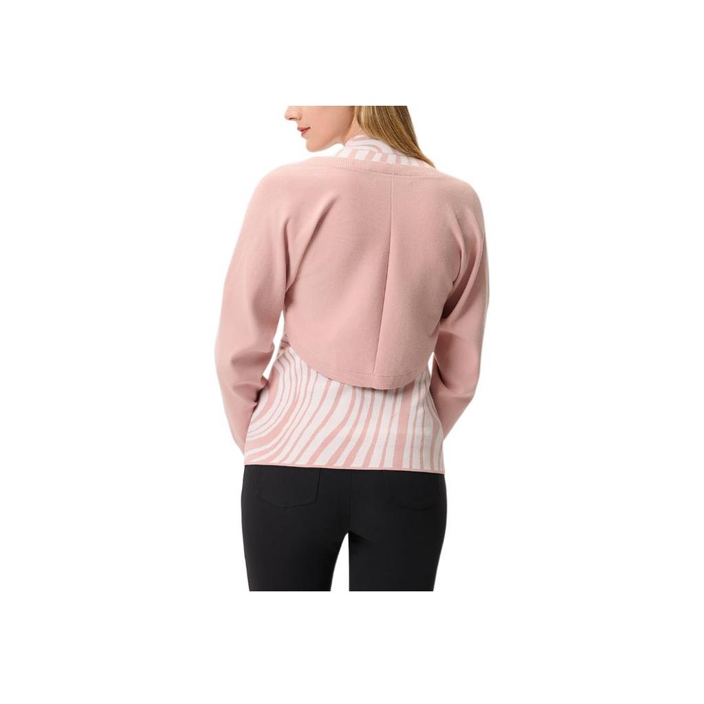 FILA Golf Series Fashion Comfortable Soft Skin-Friendly Knitwear 2-Piece Set Women tops Light-Bean-Paste A11W515407F-PK