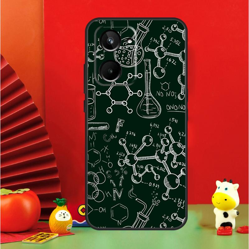 Vintage Chemielabor für Realme 11 10 9 12 Pro Plus C67 C55 C53 C51 C31 C35 C33 C30 C21Y C25s GT Neo 6 GT5 Hülle
