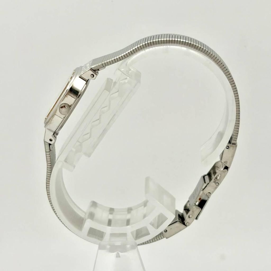 [New Battery] SEIKO Seiko Ladies Watch Silver Square 1221-5520 530026