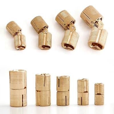 New 8-18mm Brass Hinges Invisible Concealed Barrel Hinge Cylindrical Hidden Hinges Gift Box