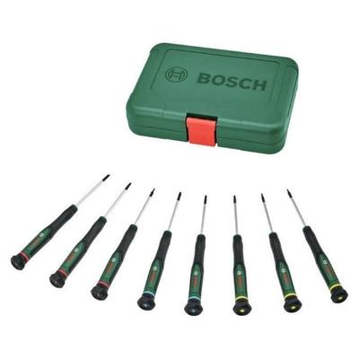 Bosch Set de tournevis 8 pcs ( pour bricolage/modélisme/artisanat ; embouts précis et magnétiques ; PH/TX/HEX/Plat)