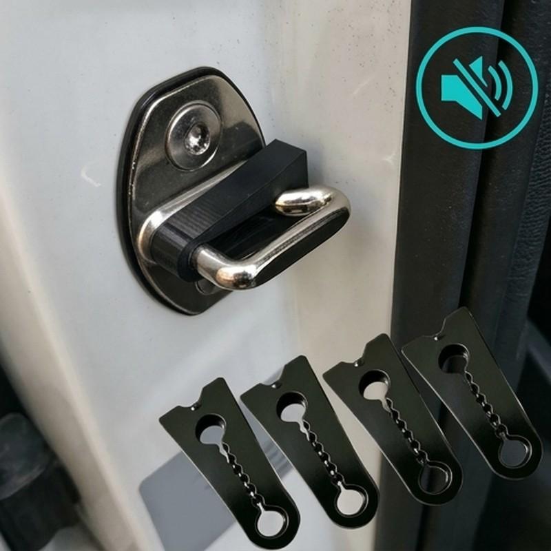 For Skoda Fabia Kodiaq Octavia Rapid Superb Yeti Soundproof Insulation Quiet Door Lock Buffer Damper Deaf Seal Stopper