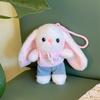 Plush Bunny Keychain With Lace Hoodie For Girls And Kids Gift