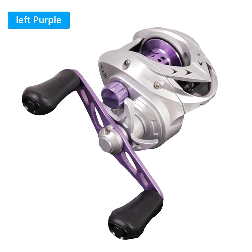 Baitcast Reel with Magnetic Braking System Outdoor Fishing Wheel 7.2:1 Gear Ratio Water Drop Wheel for Freshwater Saltwater