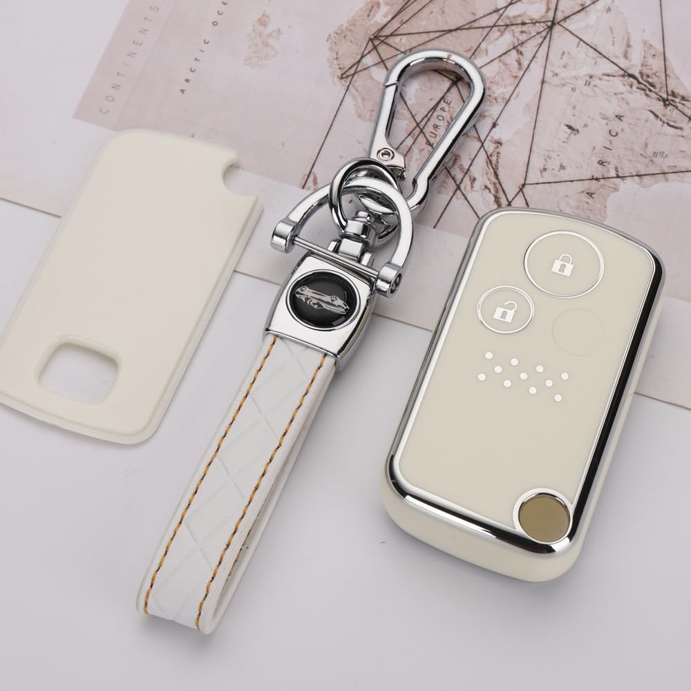 Kinotaka TPU Smart Key Case for Honda Cars, Step Wagon, Freed, Elysion, Odyssey, CR-Z,
