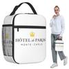 Hotel De Paris Monte Carlo Insulated Lunch Bag for Kids School Cooler Thermal Food Box Tote Portable Lunch Boxes Container