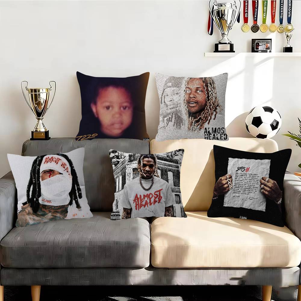 Rapper Lil Durk Deep Thoughts Pillow Gift Home Office Decoration Bedroom Sofa Car Cushion Cover case 45x45