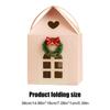 3D Christmas Gift Boxes with Handles Christmas Paper Gift Boxes House Shape Xmas Paper Candy Boxes for Christmas Party Decor