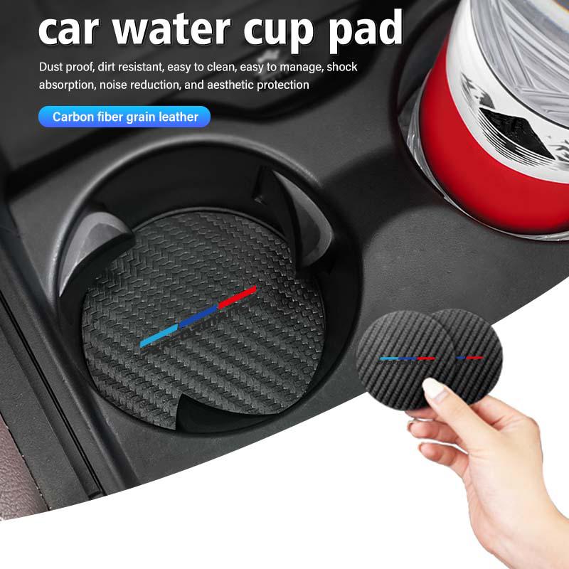 For BMW 2Pcs Car Water Cup Bottle Holder Anti-slip Pad Mat Silica Gel X1 X3 X4 X5 X7 G20 G38 F20 F39 F48 E46 E60 E36 E39