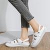 2025New Summer Hollow Breathable Mesh Ladies Shoes Literary Retro Flat Shoes Women's Sandals Shoes