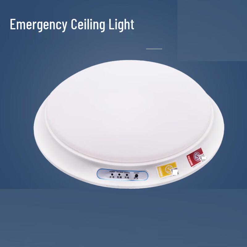 Fulton Emergency Ceiling Light with Sound & Light Sensor