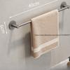Towel Rack, Toilet, No Punching Gun, Gray Wall-mounted Bathroom, Space Aluminum Hanger, Toilet Storage, Single Bar, Towel Bar.