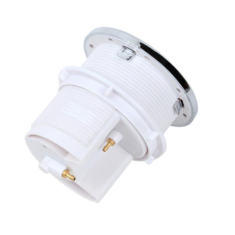 Válvulas Pneumáticas de Dreno Duplo Easy Press de Grande Diâmetro Alto Fluxo Válvulas Pneumáticas de Dreno Duplo para Tanques de Vaso Sanitário de Banheiro