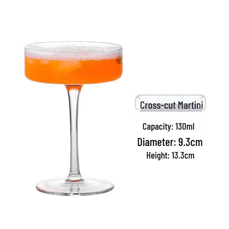 Creative Textured Glass Cocktail & Wine Glass Set