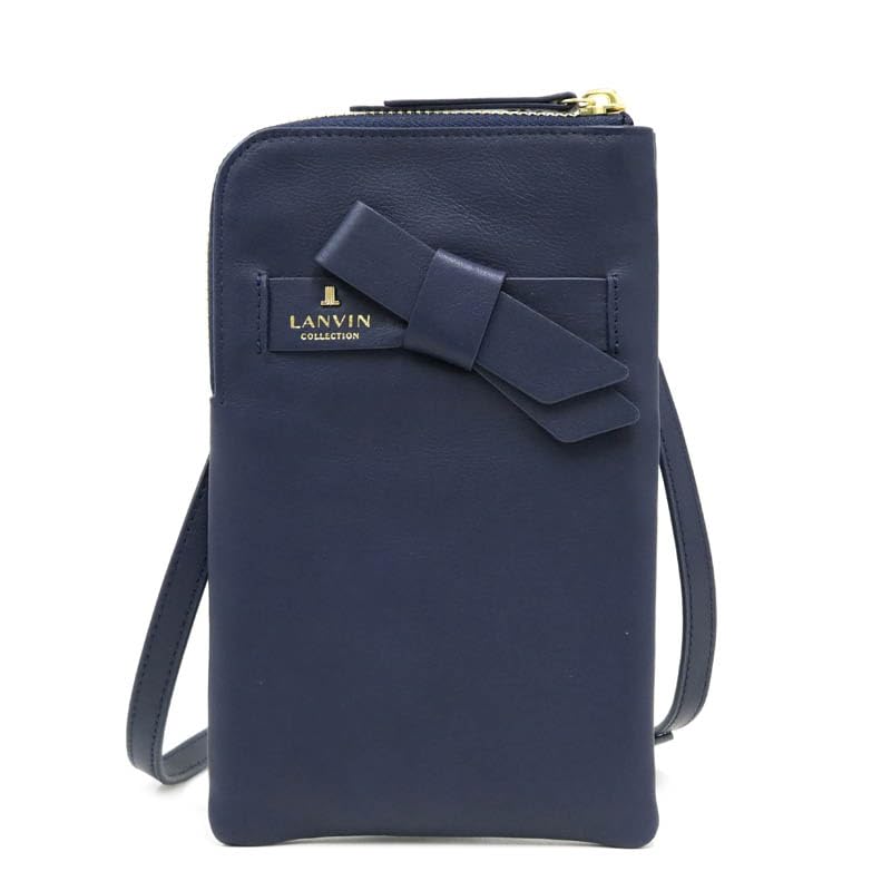 

Multi Pochette Lapel Perse Dark Blue [Lanvin Collection] 65-6617 Women s темно-синий