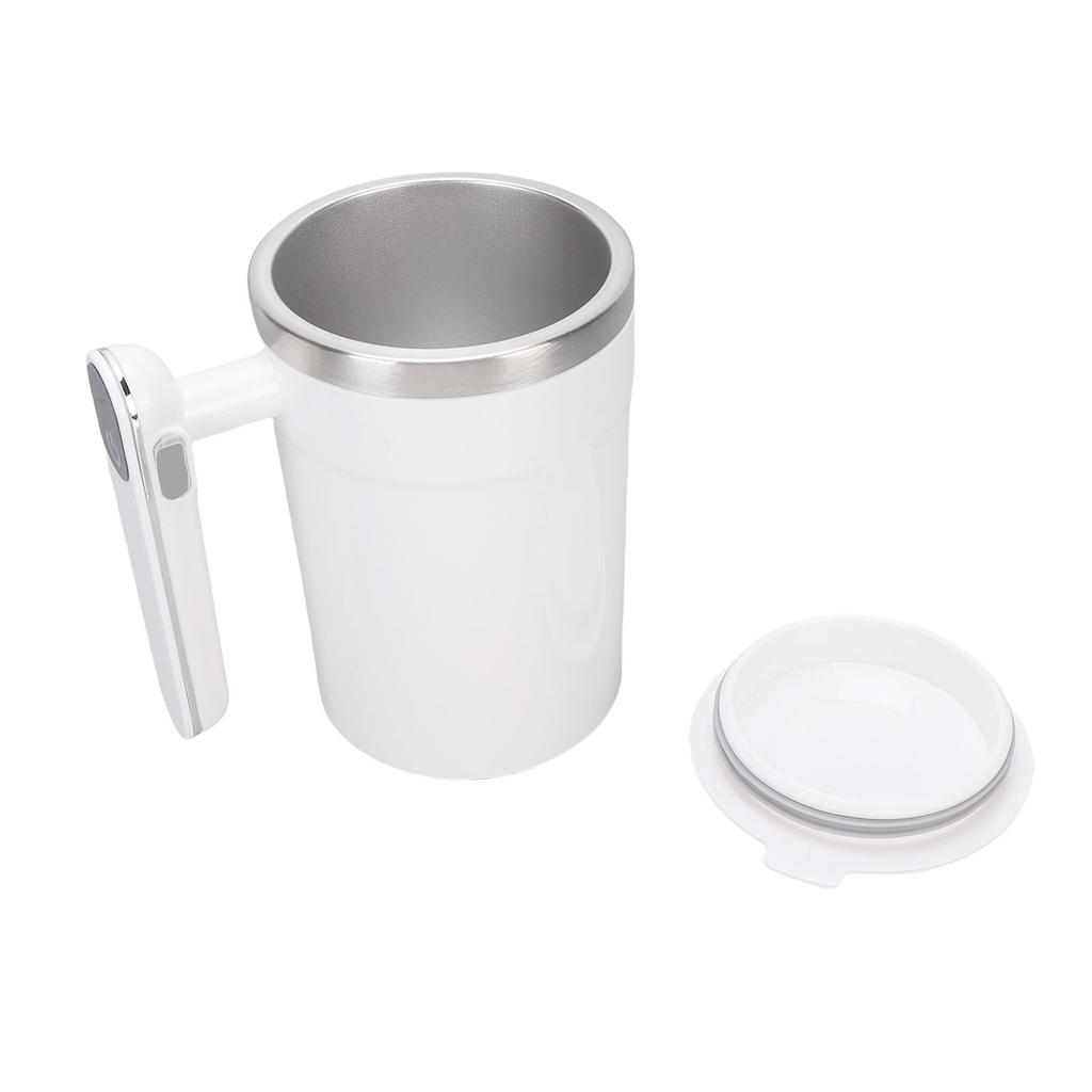 Electric Stirring Cup 400ml 304 Stainless Steel Easy to Clean Rechargeable Automatic Stirring Coffee Mug for Milk