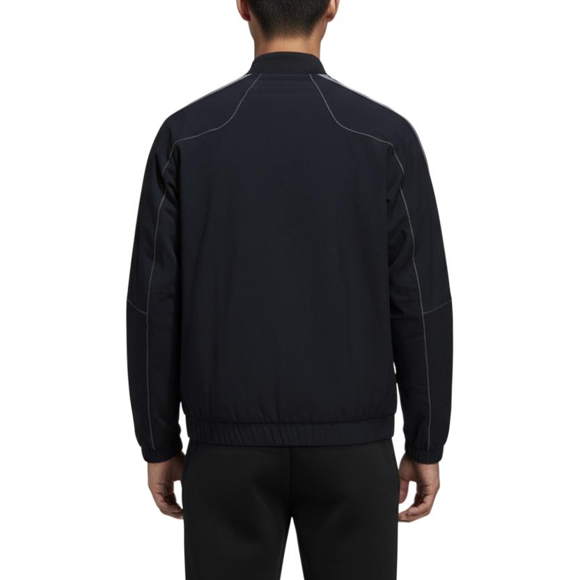 Adidas Striped Baseball Collar Zip Long Sleeve Jacket Men Jacket KV5947