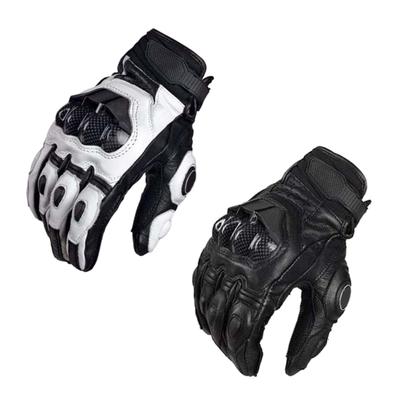 Heren Motorhandschoenen PU Leer Geperforeerd Beschermende Knokkel voor Rijden Autorijden ATV Dirt Bike