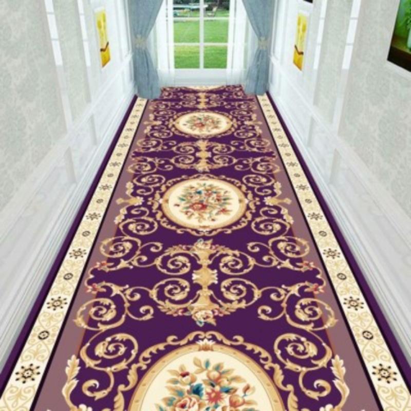 Hotel Hallway Red Carpet Home Corridor Long Rug Soft StairS Carpet Entrance Floor Track Door Mat Wedding Aisle Runner Rug
