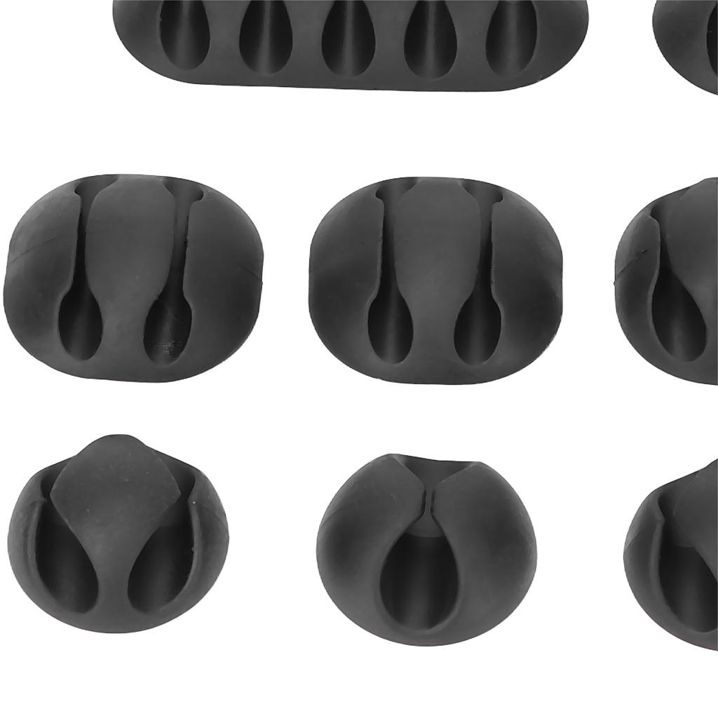 10pcs Cable Clip Cord Self Adhesive Wire Management for Beauty Equipment Desk Data Lines