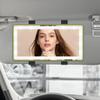 LED Makeup Mirror For Car Vanity LED Light Auto Mirror USB Charging Rearview Mirror Cosmetic Mirror For Mini Cars Trucks SUVs