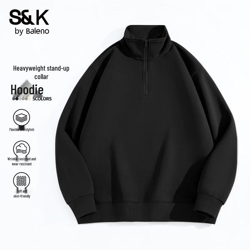 Baleno Men's S&K Series Stand Collar Half-Zip Sweatshirt