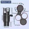 Adjustable Car Cup Holder Expander Multifunctional Dual Cup Holders with Phone Holder One-four Storage Racks for Car Adapter