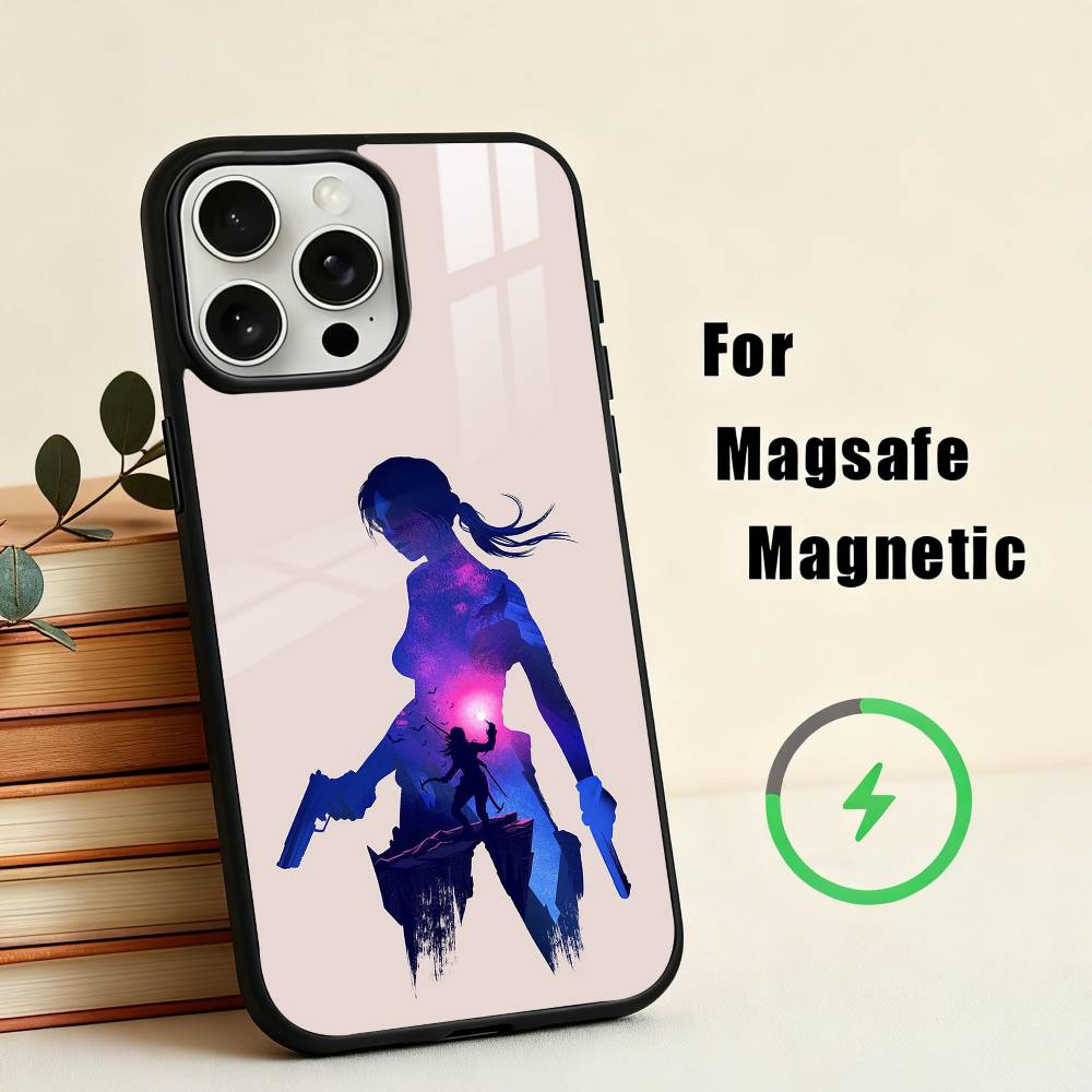 HOT T-Tomb Raider L-Lara Croft  Phone Case For iPhone 17,16,15,14,13,12,Plus,Pro,Max for Magsafe Magnetic Wireless Charging