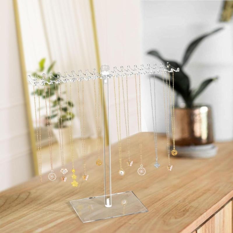 Jewelry Stand Necklace Holder Acrylic Jewelry Display Holder Bracelet Hanging Organizers for Bangles Watch Bracelets