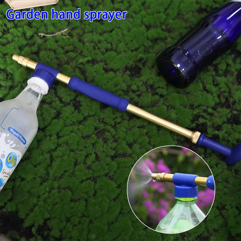 Double /Single Head Pump Spray Head Push-pull Spray Metal Rod  Garden Watering Tool