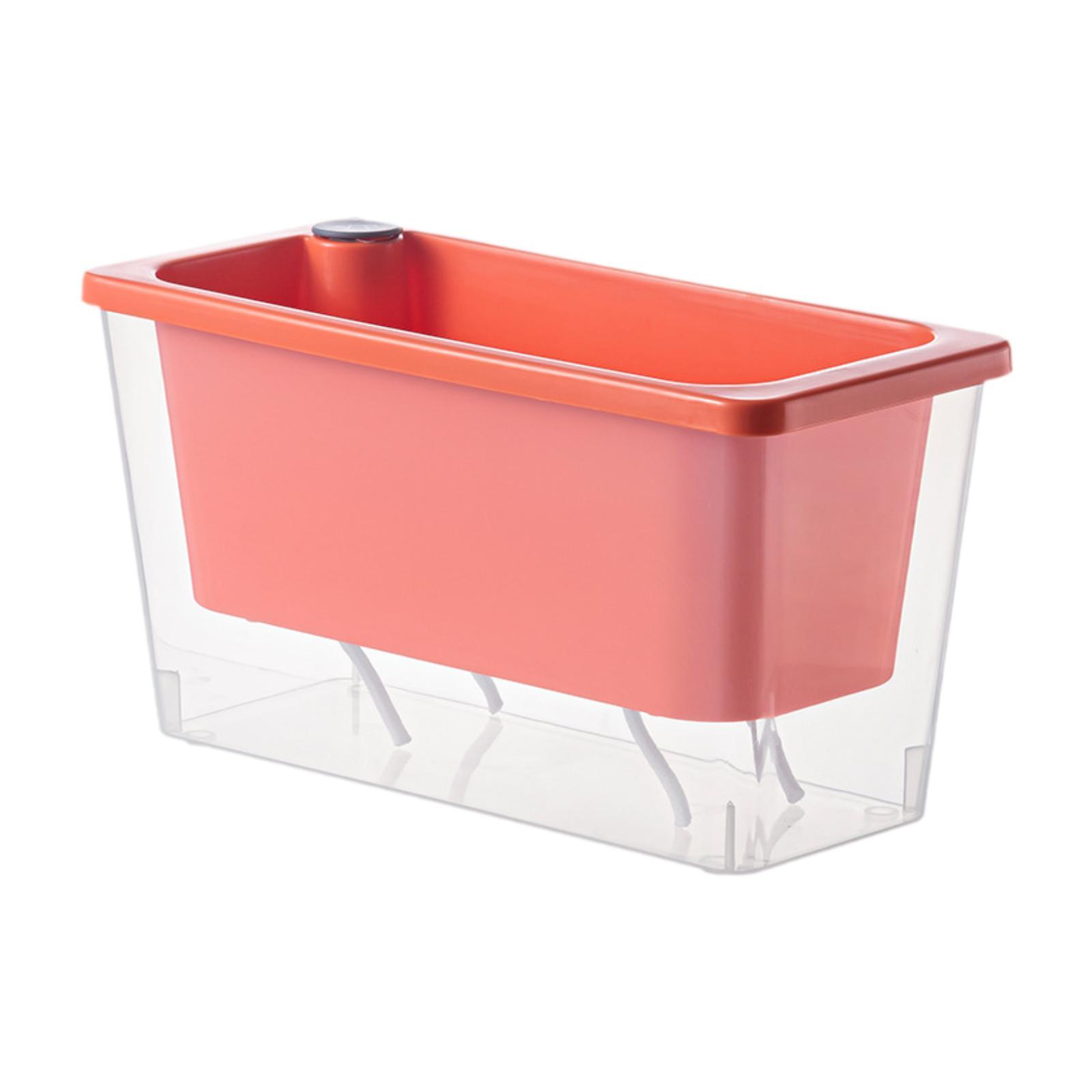 

Self Watering Pots Double Layers Gifts Plant Container Vegetables Flower Pot помаранчевий