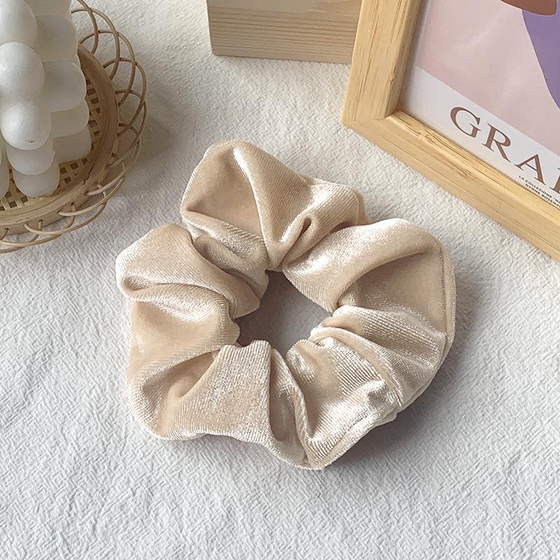 High-End Korean Velvet Scrunchies: Stylish Retro Elastic Hair Ties