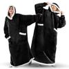 150cm Super Lange Flanelldecke Kälteschutz Nachthemd Pyjama Ärmel Winter Kapuzenpullover Sweatshirt Damen Herren Pullover Fleece Riesig