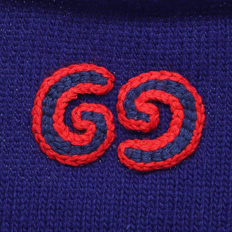 Gucci Sweaters Men's Blue Crew Neck Moderate 605847-XKAPO-4003