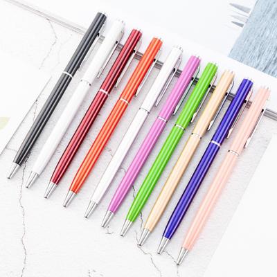 1 Pieces Ballpoint Pen Luxury Cute Candy Color Metal Stationery School Office Supplies